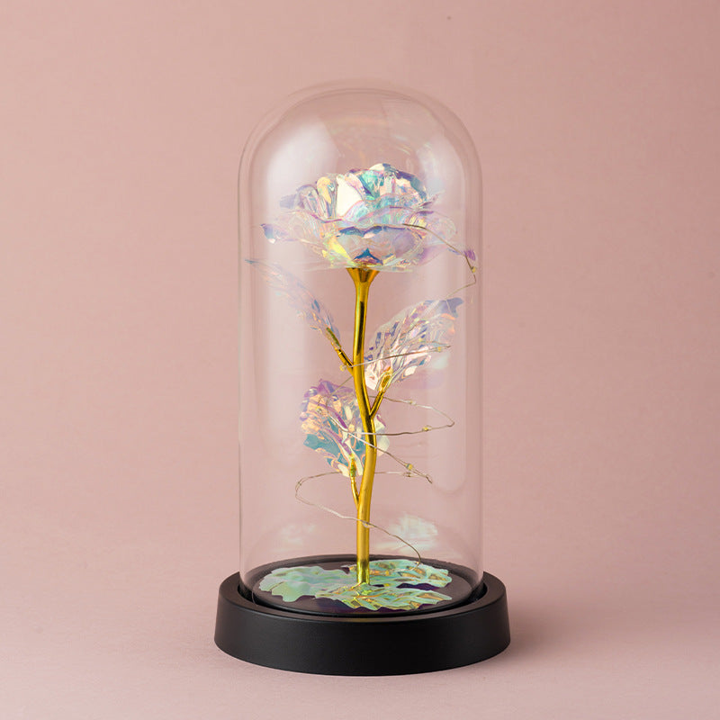 Forever Rose Dome™| Premium Artificial Rose in Glass With LED Lights
